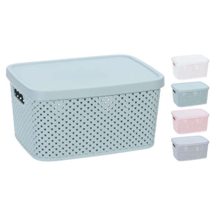 Storage Box with Lid 3.5L - 4 Assorted Colours
