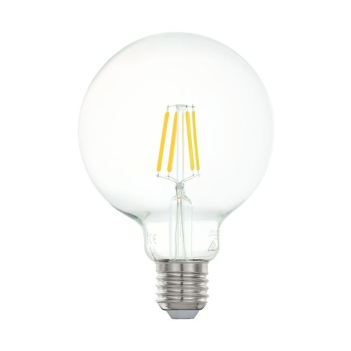 Bulb E27 LED G95 4W Clear 2700K