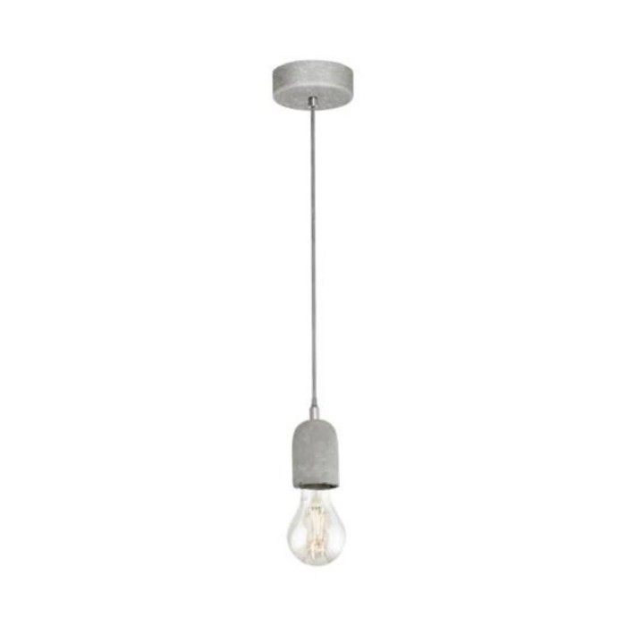 Silvares 1 Light Pendant Grey Concrete