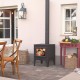 ESSE Outdoor Garden Stove Wood Burner & Grill | Matt Black