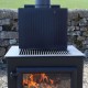 ESSE Outdoor Garden Stove Wood Burner & Grill | Matt Black