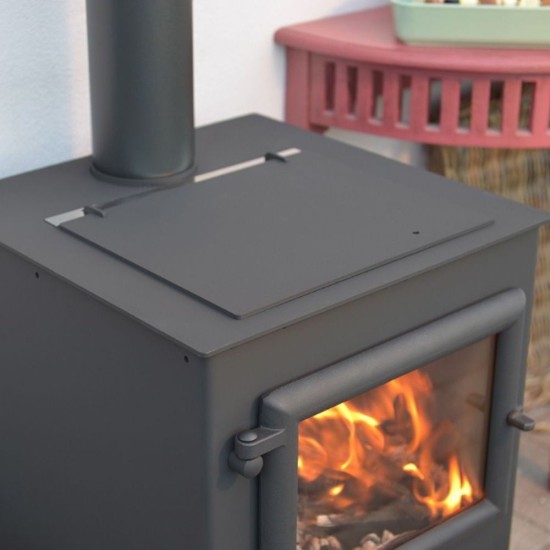 ESSE Outdoor Garden Stove Wood Burner & Grill | Matt Black