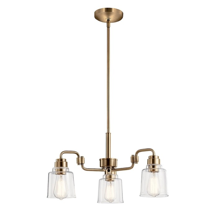 Aivian Multi Arm Pendant Ceiling Light Weathered Brass