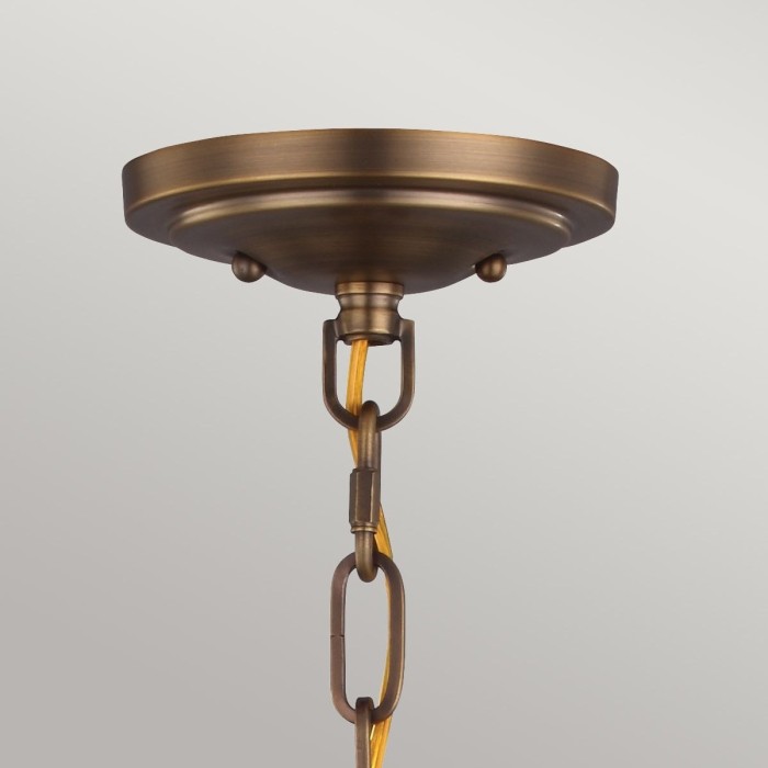 Cadence 1 Light Mini Pendant Dark Antique Brass/ Matte Black