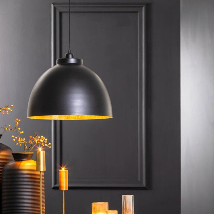 Kylie Hanging Lamp | Black & Gold