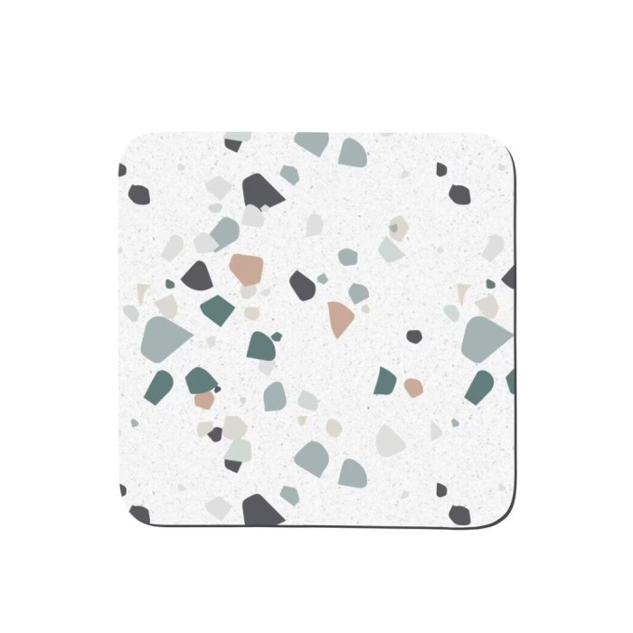 Elements Terrazzo Effect Neutrals Set Of 6 Coasters