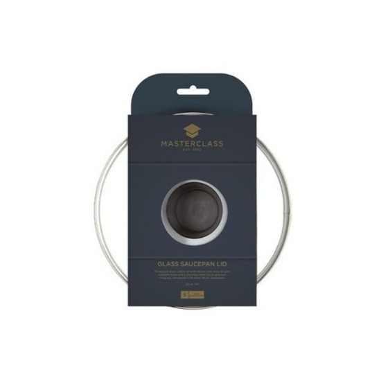 MasterClass Glass Saucepan Lid | 20cm
