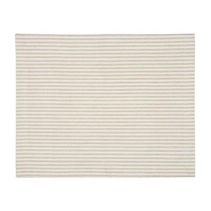 Placemat Beige with White Stripes