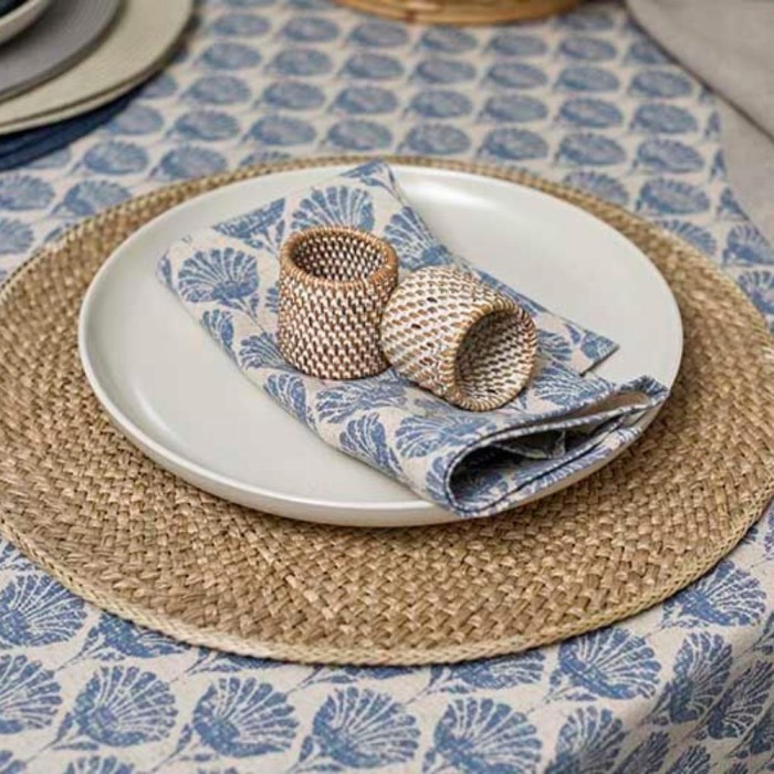 Carnation Napkin Slate Blue | Set of 4