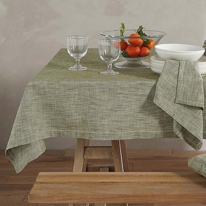Chambray Tablecloth Olive