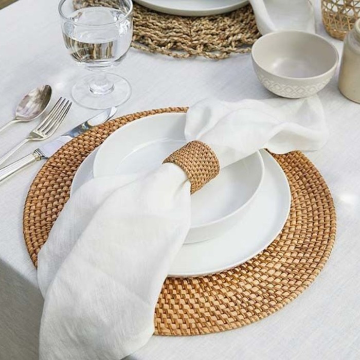 Pure Linen Napkin Porcelain (Set of 2)