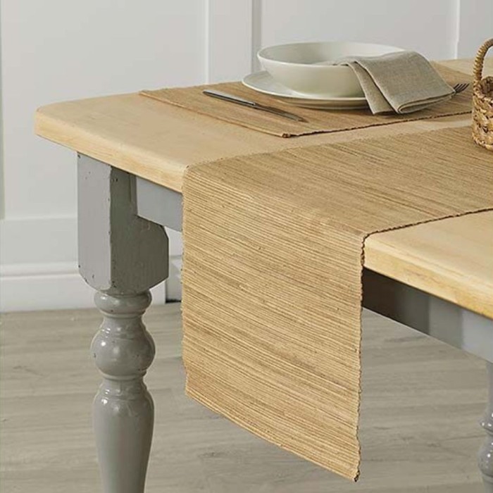 Water Hyacinth Runner Taupe