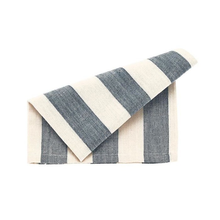 Wide Stripe Napkin Flint Blue (Set of 4)