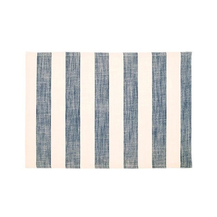 Wide Stripe Placemat Flint Blue (Set of 2)