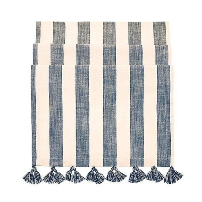 Wide Stripe Runner Flint Blue