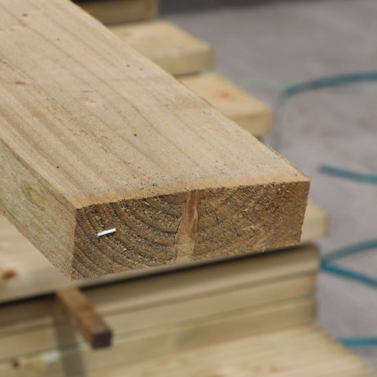 6"x 2" | 150mm X 44mm | White Deal Rough Treated