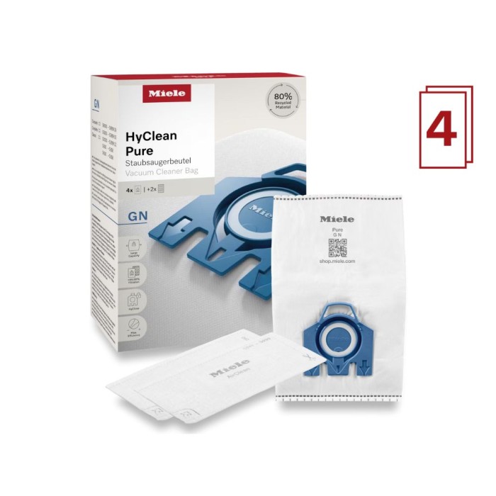 Miele HyClean Pure GN Vacuum Cleaner Bags | Pack of 4
