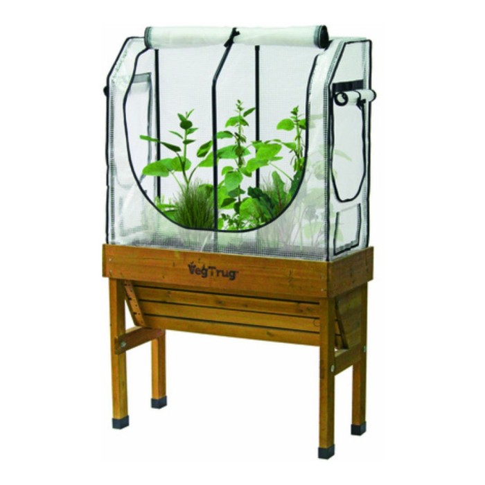 Vegtrug Wall Hugger Greenhouse Frame & Multi-Cover Set | Small