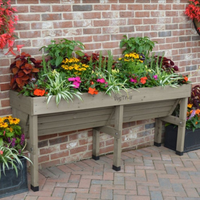 VegTrug Medium Wall Hugger | Grey Wash