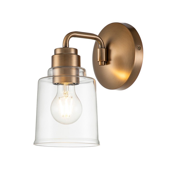 Aivian Dome Wall Lamp Weathered Brass