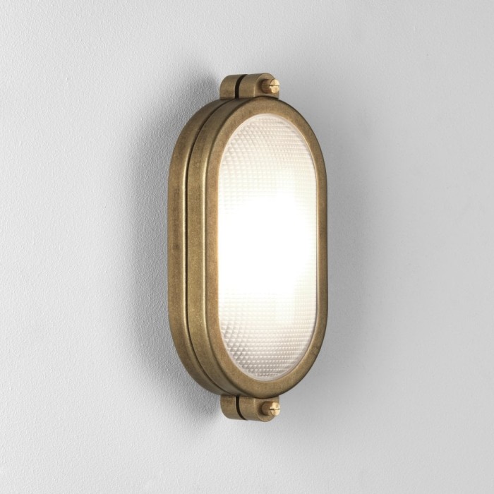 Malibu Oval Wall Light Solid Brass