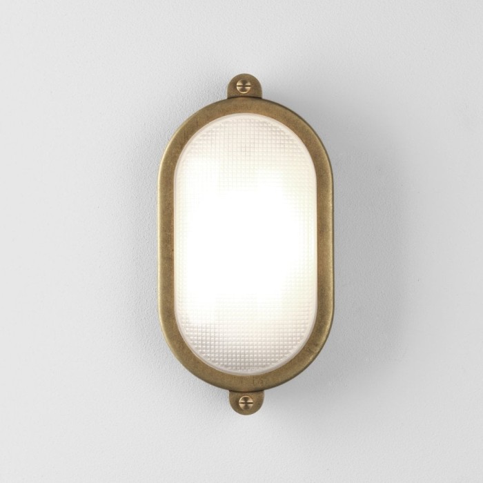 Malibu Oval Wall Light Solid Brass