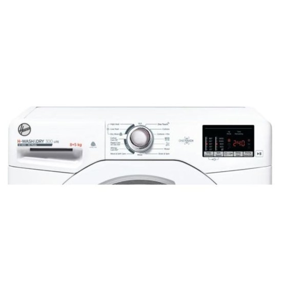 Hoover 8kg/ 5kg H-Wash & Dry 300 Lite Washer Dryer | H3D4852DE/1-80