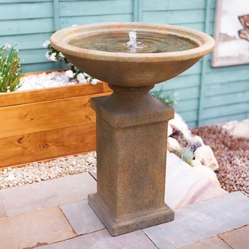 Roman Pedestal Self-Contained Water Fountain
