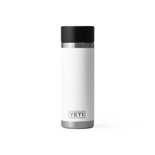 Rambler 18oz Bottle with Hotshot Cap | White