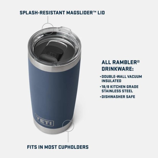 Rambler 20oz Tumbler | White