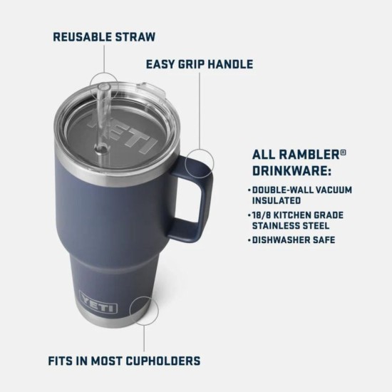 Rambler 35oz Straw Mug | Seafoam