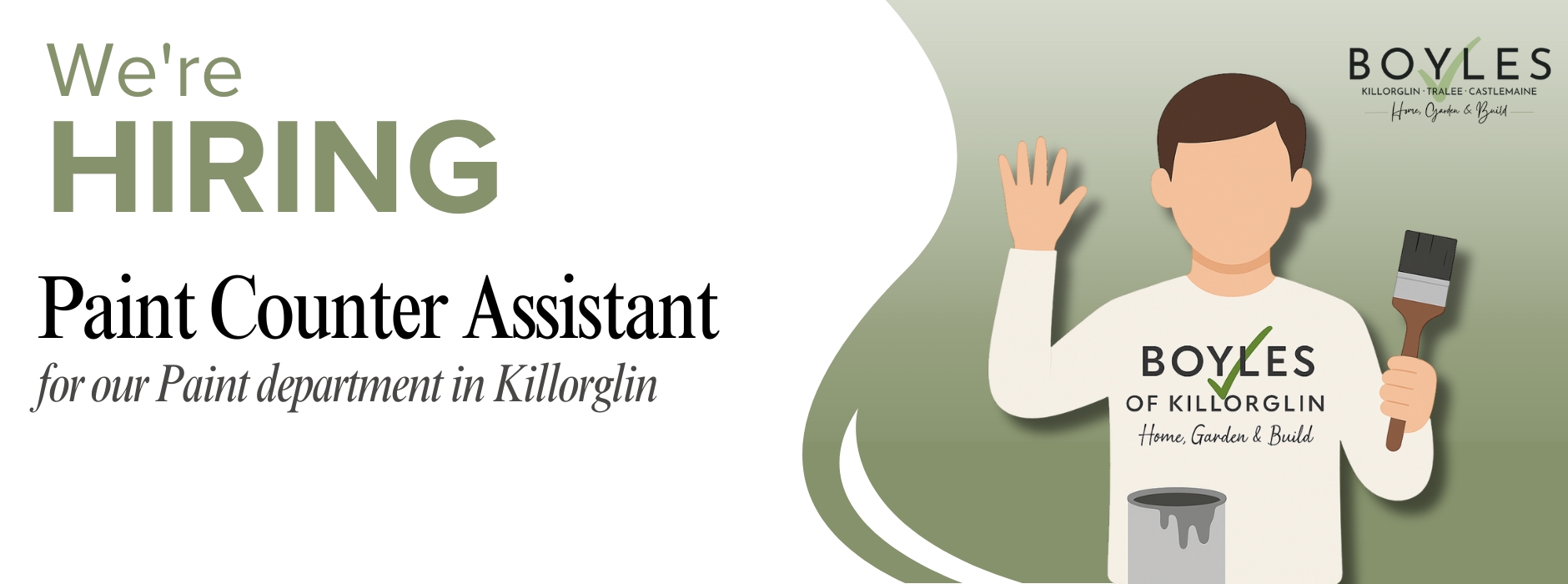 Paint Counter Assistant Job at Boyles Killorglin